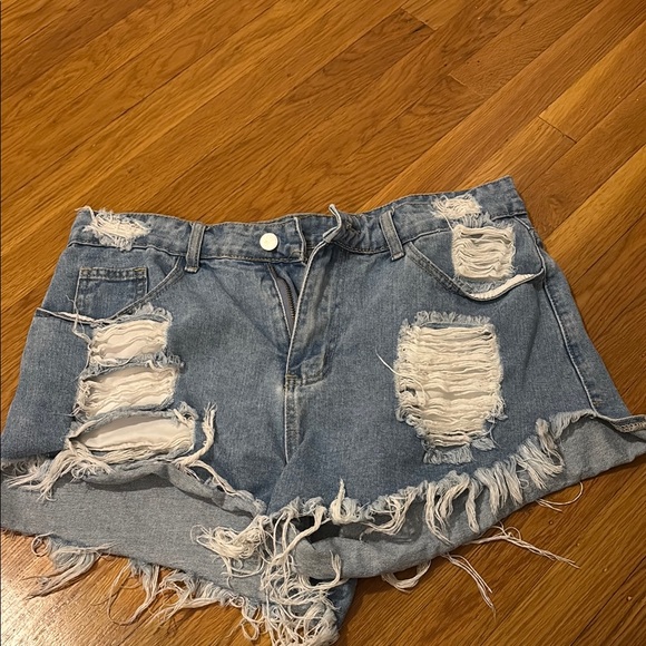 SHEIN Pants - Distressed Denim Shorts